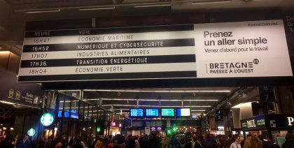 Bâche événementielle gare Montparnasse